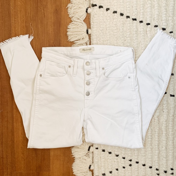 Madewell Denim - ❌SOLD❌ Madewell || White Button-Up Skinny Jeans